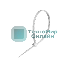 Стяжка (хомут) нейлоновая ExeGate EX293135RUS CV66-400x7.5W (нейлон 6.6, 400x7.5 мм, неоткрывающаяся, halogen free, -40°C - +85°C, белая, 100 шт)