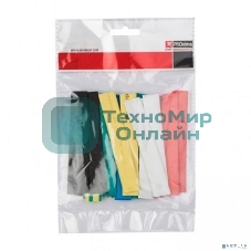 Набор трубок термоусадочных тонкостен. 16/8 (7 цветов по 3шт 100мм) EKF tut-n-16