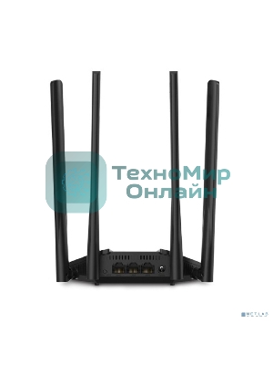 Wi-Fi роутер MERCUSYS MR30G, Wi-Fi 5, AC1200, 2.4/5ГГц, 2 LAN, черный