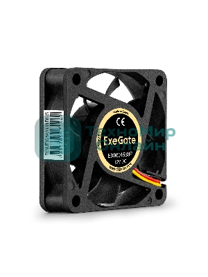 Вентилятор для корпуса ExeGate EX06015B3P черный, 60 мм, 3500 об/мин, 24 дБ, 3 pin