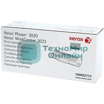 Картридж лазерный Xerox 106R02773 черный для Xerox Phaser 3020/WC 3025 (1500 стр)(Channels)