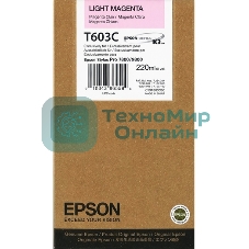 Картридж струйный Epson C13T603C00 светло-пурпурный (220 мл) для Epson St Pro 7800/9800