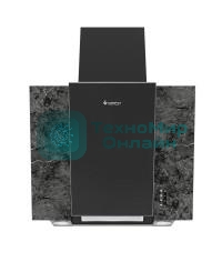 Вытяжка наклонная Gefest ВО 3603 К53 черный/серый мрамор, 60 см, 550 куб. м/ч, 76 дБ