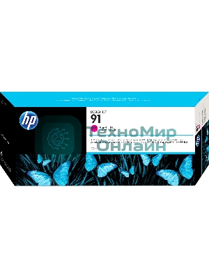 Картридж струйный HP №91 C9468A пурпурный для HP DJ Z6100 (775мл)