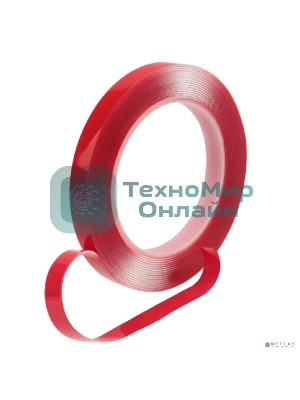 Двухсторонний скотч Rexant, прозрачный, на акриловой основе, 12 мм, ролик 5 м