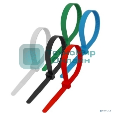 Хомут кабельный Rexant 3.6х200 нейл. разноцвет. (уп. 25 шт)