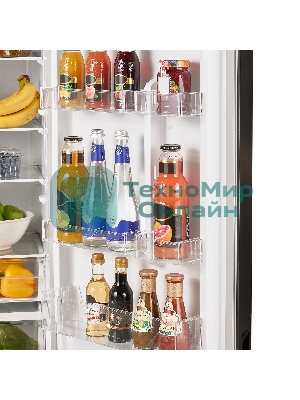 Холодильник Maunfeld MFF200NFSB10 Inverter черный двухкамерный 257/94л морозилка снизу, No Frost