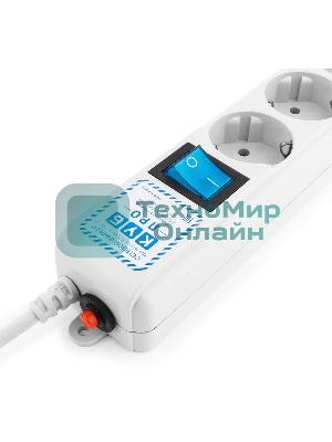 Фильтр-удлинитель PowerCube PRO (SPL(5+1)-16B-P-3M) 3.0 м, LC контур - подавление В/Ч помех, 16А/3,5кВт