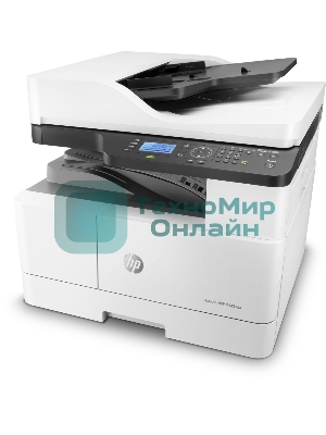МФУ лазерное HP LaserJet MFP M443nda (8AF72A), A3, ч/б, печ. до 25 стр/мин. (А4) до 13 стр/мин. (А3), скан. до 21 стр/мин., 1200 x 1200 dpi (печать) 600x600dpi (скан.), USB, RJ-45