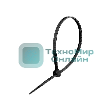 Стяжка (хомут) нейлоновая ExeGate EX293128RUS CV66-450x4.8B (нейлон 6.6, 450x4.8 мм, неоткрывающаяся, halogen free, -40°C - +85°C, черная, 100 шт)