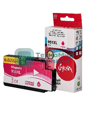 Картридж струйный Sakura CN047AE (№951XL Magenta) для HP, пурпурный, 26 мл., 1500 к.