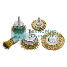 Набор щеток Matrix для дрели, 5 шт., 2 плоские, 50-75 мм + 3 