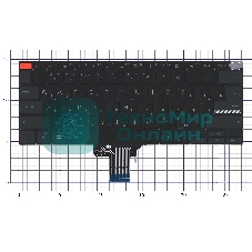 Клавиатура для ноутбука Asus Vivobook Pro 14 X3400 черная с подсветкой