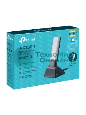 Двухдиапазонный USB-адаптер высокого усиления TP-Link Archer TX20UH с поддержкой Wi-Fi AX1800