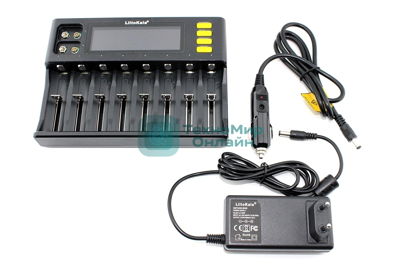 Зарядное устройство LiitoKala Lii-S8 + CAR charger 12V