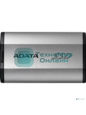 Внешний SSD ADATA SD810, 4Tb, USB 3.2 Gen 2x2 Type-C, R/W 2000/2000, серебристый