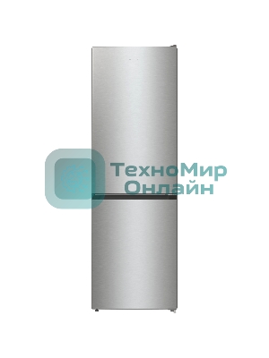 Холодильник Gorenje NRKE62XL серебристый металлик двухкамерный 203/99л морозилка снизу, No Frost