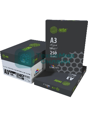 Бумага Cactus CS-LPA3160250 A3/160г/м2/250л./белый CIE170% для лазерной печати