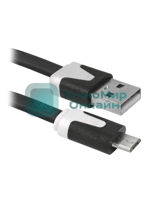 Кабель Defender USB08-03P USB2.0 AM-MicroBM, 1.0м