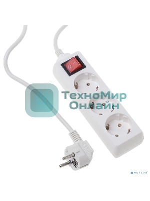 Сетевой фильтр Buro BU-PS3.3/W 3 м, 3 розетки, белый (пакет ПЭ)