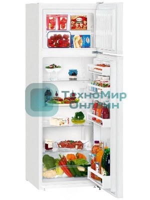 Холодильник Liebherr CTE 2931-26 001 белый двухкамерный 218/52л морозилка сверху