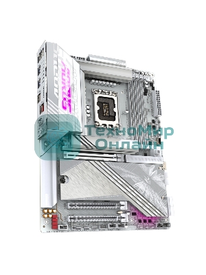 Материнская плата Gigabyte Z890 AORUS ELITE X ICE, LGA 1851, Intel Z890, 4xDDR5, 4xSATA, 5xM.2, 1xPCIe 5.0 x16, 1xPCIe 4.0 x4, 1xPCIe 4.0 x1, 1x 2.5Gb LAN, 4xUSB-A 3.2 Gen 1, 2xUSB-A 3.2 Gen 2, 4xUSB-A 2.0, 1xUSB-C (Thunderbolt 4), 2x3.5 мм, 7.1, ATX