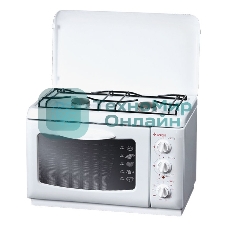 Плита комбинированная Gefest ПГЭ 120 белый, конфорок 2 газовых, духовка 18 л, 55 см x 40 см x 39 см