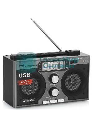 Радиоприемник портативный Сигнал БЗРП РП-306 черный USB SD