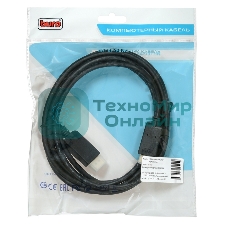 Кабель аудио-видео Buro v. 1.2 DisplayPort (m)/HDMI (m) 3м. Позолоченные контакты черный (BHP DPP HDMI-3)