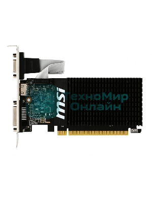 Видеокарта MSI PCI-E GT 710 2GD3H LP nVidia GeForce GT 710 2048Mb 64bit DDR3 954/1600 DVIx1/HDMIx1/CRTx1/HDCP Ret low profile
