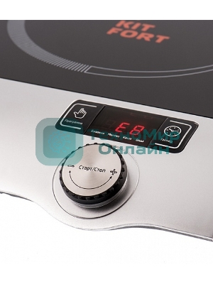 Плита электрическая Kitfort КТ-108 черный (настольная)