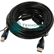 Кабель Vention USB 2.0 AM/BM - 8м. Черный Кабель Vention USB 2.0 AM/BM - 8м. Черный