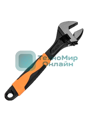 Ключ разводной Sparta 300 мм, двухкомпонентная рукоятка