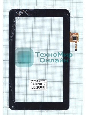 Сенсорное стекло (тачскрин) QSD 702-09017-03, черное
