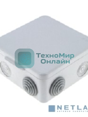 Коробка распаячная КМР-030-014 наружная с крышкой 100х100х55 АБС 8 мембранных вводов IP54 EKF plc-kmr-030-014