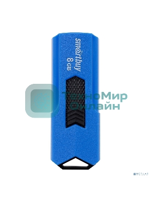 Флешка USB Smartbuy STREAM Blue (SB8GbST-B), 8Gb, USB 2.0, R/W 25/15, синий/черный