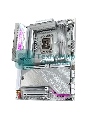 Материнская плата Gigabyte Z890 AORUS ELITE X ICE, LGA 1851, Intel Z890, 4xDDR5, 4xSATA, 5xM.2, 1xPCIe 5.0 x16, 1xPCIe 4.0 x4, 1xPCIe 4.0 x1, 1x 2.5Gb LAN, 4xUSB-A 3.2 Gen 1, 2xUSB-A 3.2 Gen 2, 4xUSB-A 2.0, 1xUSB-C (Thunderbolt 4), 2x3.5 мм, 7.1, ATX