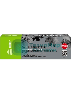 Картридж перезаправляемый струйный Cactus CS-R-PFI320MBK-CHIP PFI-320 черный матовый (260мл) для Canon imagePROGRAF TM-200/200MFP/205/300/300MFP/305/250/255/350/355 с чипом