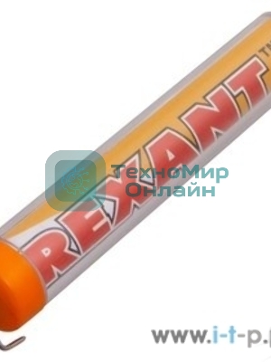 Припой с канифолью Rexant 10 гр.d=1.0 мм (Sn60 Pb40 Flux 2.2%)