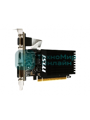 Видеокарта MSI PCI-E GT 710 2GD3H LP nVidia GeForce GT 710 2048Mb 64bit DDR3 954/1600 DVIx1/HDMIx1/CRTx1/HDCP Ret low profile