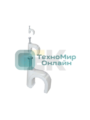 Скоба креп. круглая R7 (уп.100шт) IEK USK11-07-100