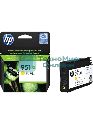 Картридж струйный HP 951XL CN048AE желтый для HP OJ Pro 8100/8600 (1500 стр.)