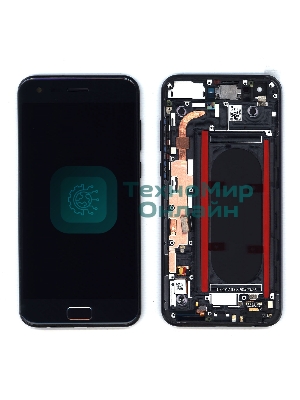 Дисплей для Asus ZS551KL с рамкой, серый