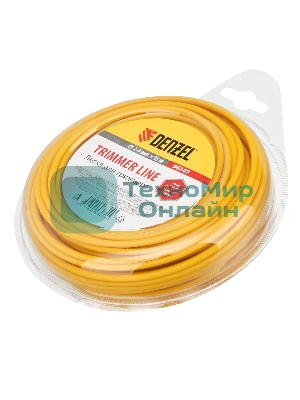 Леска для триммера Denzel круглая, 2,4мм х 15м, блистер