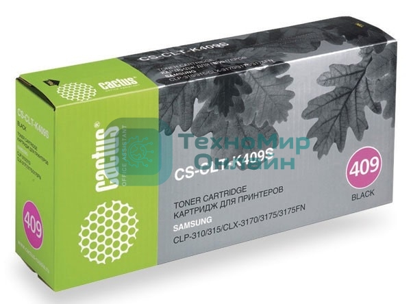 Картридж лазерный Cactus CS-CLT-K409S черный (1500 стр.) для Samsung CLP-310/315/CLX-3170/3175/3175FN