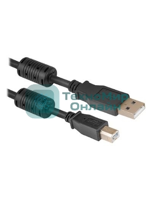 Кабель Defender USB04-06 PRO Кабель USB 2.0 для соед. 1.8м AM/BM, зол.конт, 2фер.фил.