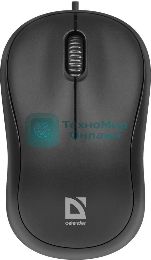 Мышь проводная Defender Patch MS-759 черный, 1000 dpi, USB, кнопки - 3