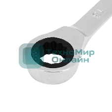 Ключ комбинированный трещоточный Rexant 13 мм, CrV, зеркальный хром