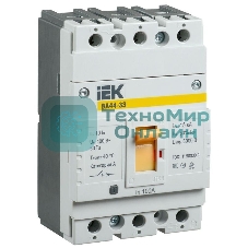 Выключатель автоматический IEK SVA4410-3-0100 ВА44 33 3Р 100A 15кА