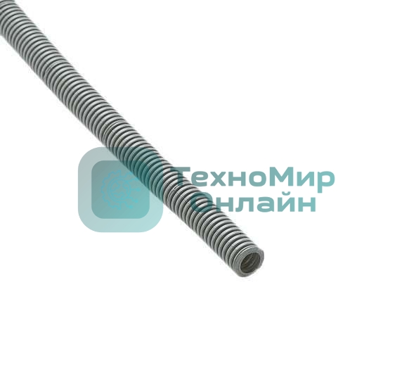 Труба гофрированная ПВХ d16 мм с зондом сер. (50 м) Рувинил 11601(50)